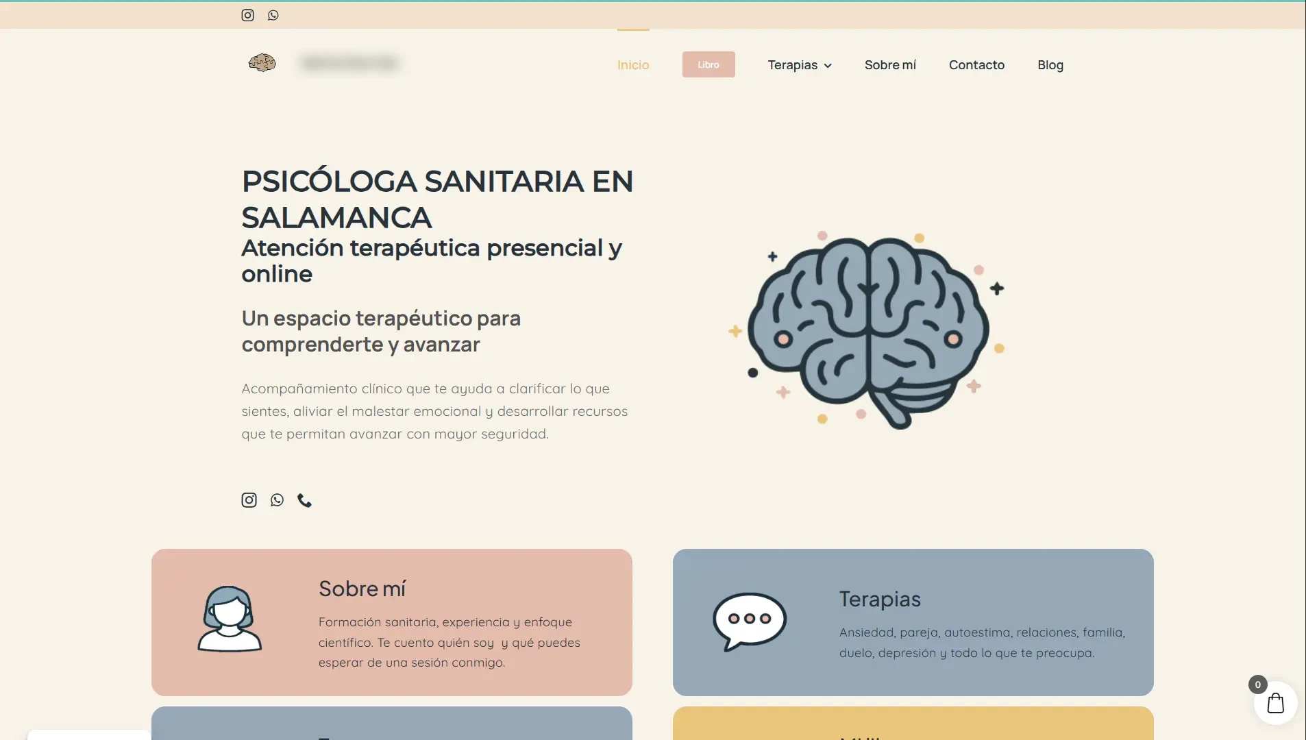 Captura del proyecto Consulta de psicología
