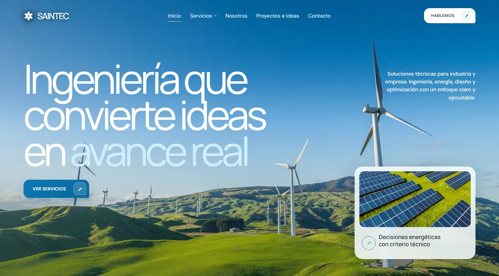 Captura del proyecto SAINTEC